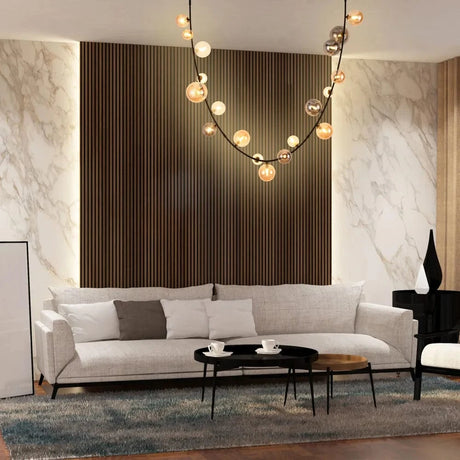 TKLD Pendant & Chandeliers Black Colourful Bubble 17xG9 Glass Chandelier - 68126-D