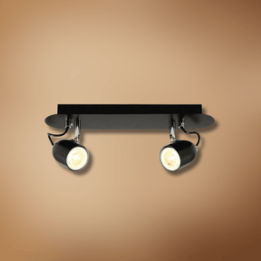 TKLD Wall & Sconce Lights Black Cone Shade Black Chrome Metal Body GU10 Ceiling and Wall Light