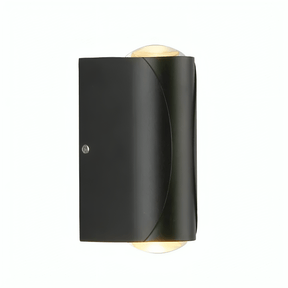 TKLD Wall & Sconce Lights Black Corrugated Up Down Outdoor Modern LED Wall Light - 2 X 1W