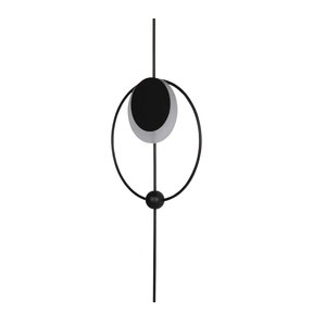TKLD Wall & Sconce Lights Black Designer Geometric Moon In Circle Modern LED Wall Light - 7W