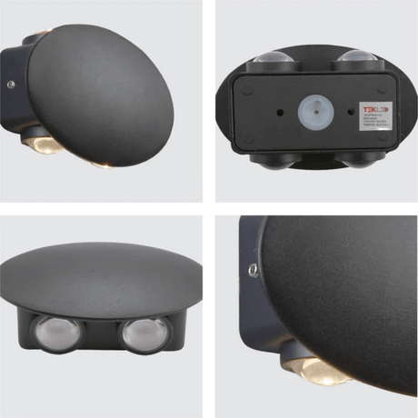 TKLD Wall & Sconce Lights Black Ellipse Up Down Decorative Outdoor Modern LED Wall Light - 4 X 1W