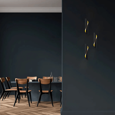 TKLD Wall & Sconce Lights Black Gold Metal Cylinder 2xG9 Fitting Wall Light - 7W