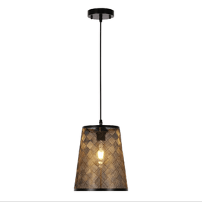 TKLD Pendant & Chandeliers Black & Gold Metal Frustum  E27 Pendant Ceiling Light