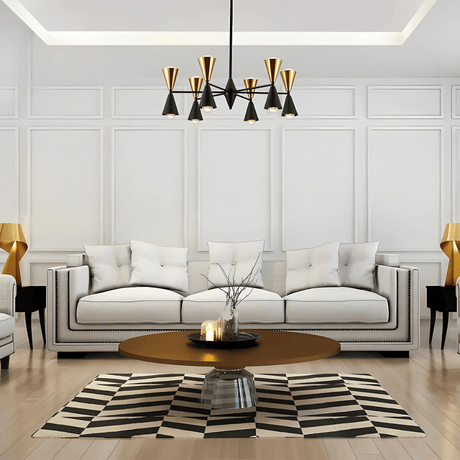 TKLD Pendant & Chandeliers Black Gold Up And Down Funnel Modern Chandelier Ceiling Light - 40W