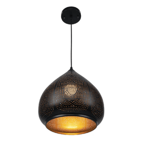 TKLD Pendant & Chandeliers Black & Golden Metal India Dome E27 Pendant Ceiling Light