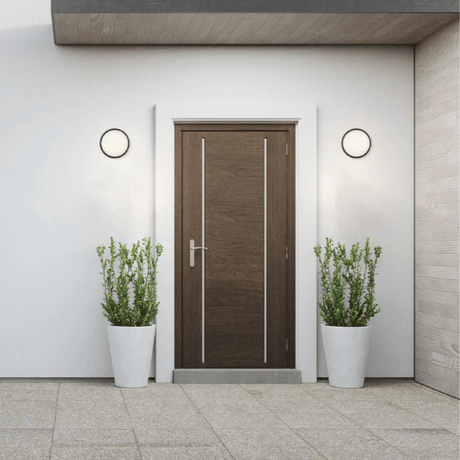 TKLD Wall & Sconce Lights Black Ring Moonlight Outdoor Modern LED Wall Light - D175 mm / D245 mm