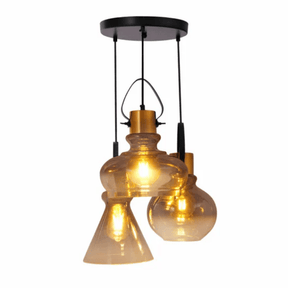 TKLD Pendant & Chandeliers Bronze Gradient Glass Funnel Dome Globe E27 Pendant Ceiling Light