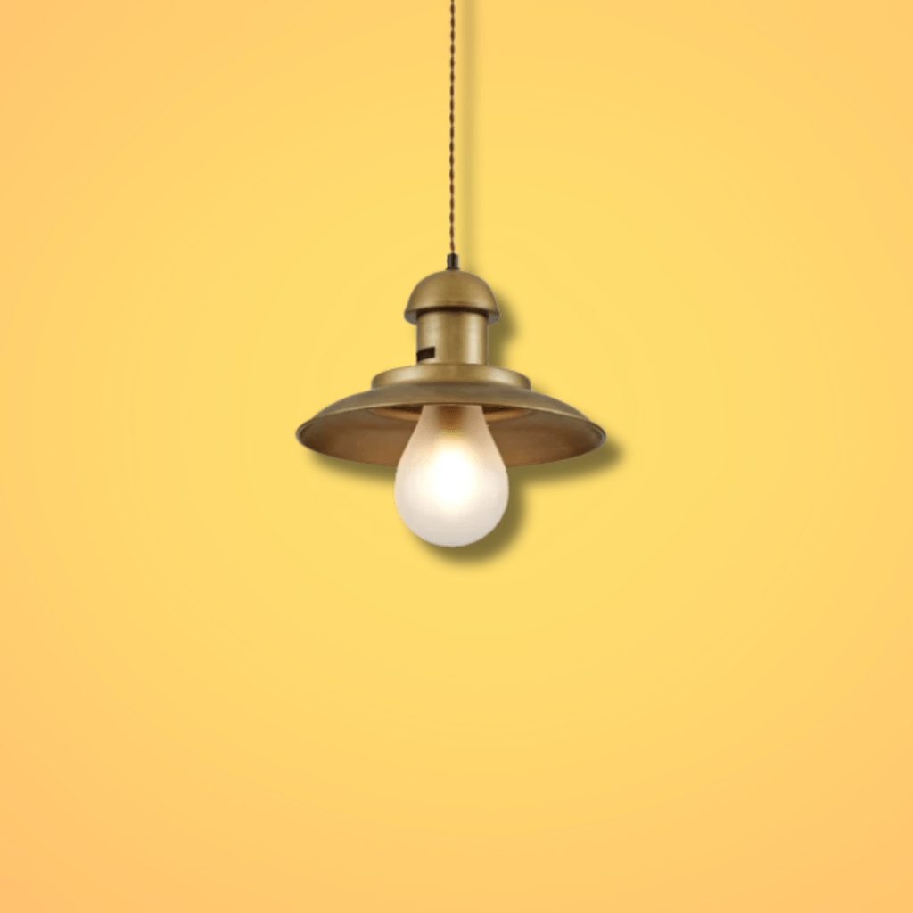 TKLD Pendant & Chandeliers Bronze Metal Opal Step Pear Glass E14 Pendant Ceiling Light