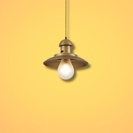 TKLD Pendant & Chandeliers Bronze Metal Opal Step Pear Glass E14 Pendant Ceiling Light