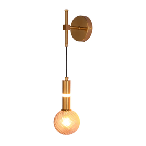 TKLD Pendant & Chandeliers Bronze Wall Light 39312B-A Amber Glass 1xG9+LED - 3000K