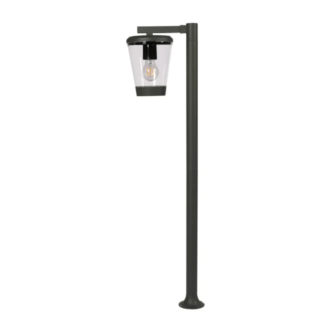 TKLD Outdoor Lighting Cavado Dark Grey Outdoor Pathway Bollard Lawn Light - 40W