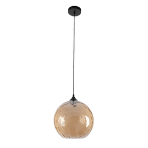 TKLD Pendant & Chandeliers Celestial Amber Dimpled Glass Globe Pendant Ceiling Light -  D300mm