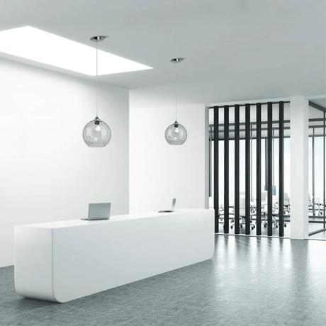 TKLD Pendant & Chandeliers Celestial Clear Dimpled Glass Globe Pendant Ceiling Light - D200mm/D250mm/300mm