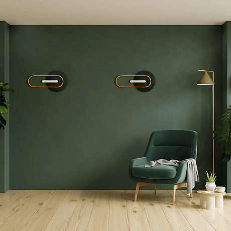 TKLD Ceiling Lights Chic Black Eclipse LED Wall and Ceiling Light - 33W