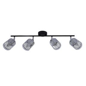 TKLD Wall & Sconce Lights Chrome Honeycomb Shade 4 Lamp Black Body Semi Flush E14 Ceiling and Wall Light