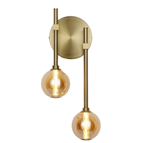 TKLD Pendant & Chandeliers Clear Glass LED 3000K Wall Light - 39308-2A