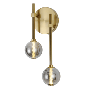 TKLD Pendant & Chandeliers Clear Glass LED 3000K Wall Light - 39308-2B