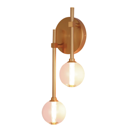 TKLD Pendant & Chandeliers Clear Glass LED 3000K Wall Light - 39308-2C
