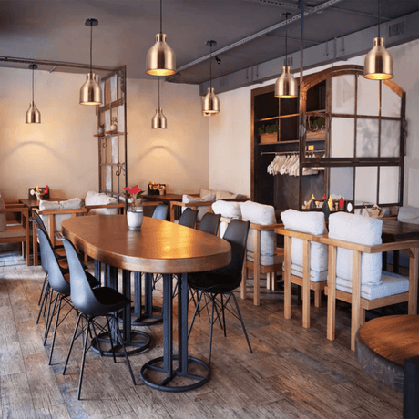 TKLD Pendant & Chandeliers Contemporary Dome-Topped Cylinder Pendant Light -  Copper/Brass/Dark Pewter