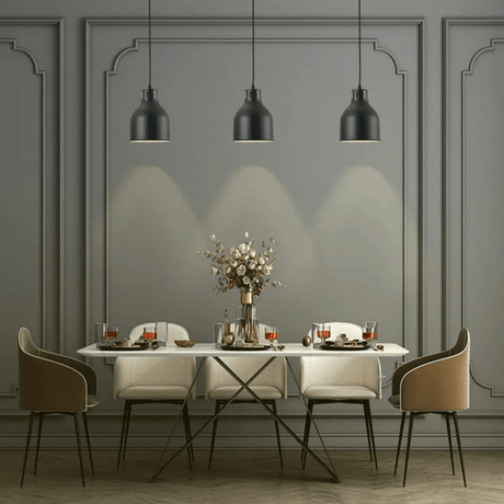 TKLD Pendant & Chandeliers Contemporary Dome-Topped Cylinder Pendant Light -  Copper/Brass/Dark Pewter