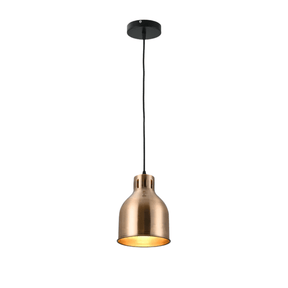 TKLD Pendant & Chandeliers Contemporary Dome-Topped Cylinder Pendant Light -  Copper/Brass/Dark Pewter