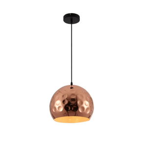 TKLD Pendant & Chandeliers Copper Metal Golden Hammered Dome E27 Pendant Ceiling Light - 300mm/350mm