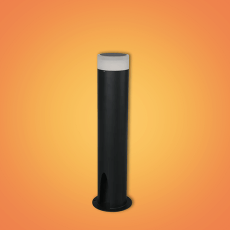 TKLD Outdoor Lighting Cortez Black Outdoor Garden Bollard Post Pathway Light - 10W