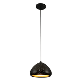 TKLD Pendant & Chandeliers Dome Morrocan Night Milkyway Black & Gold E27 Ceiling Pendant Light - 250mm