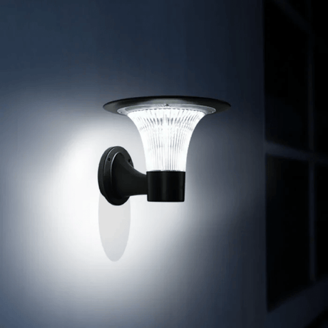 TKLD Wall & Sconce Lights Dual Black CCT Solar LED Wall Pathway Light - 15W