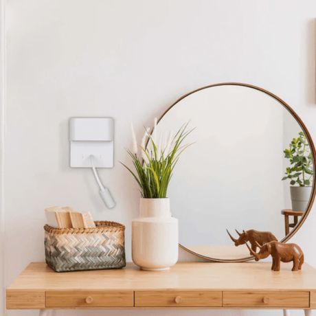 TKLD Wall & Sconce Lights Dual-Source LED Wall Sconce with Adjustable Gooseneck Reading Bedside Lamp