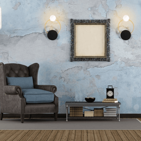 TKLD Wall & Sconce Lights Earth and Moon Wall Light G4 and G9 Fittings in Black White Gold