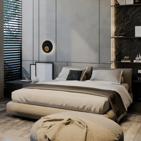 TKLD Pendant & Chandeliers Eclipse Radiance Black LED Wall Light