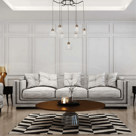 TKLD Pendant & Chandeliers Eleganza 7 Lamp Round Lumina Adjustable LED Chandeliers