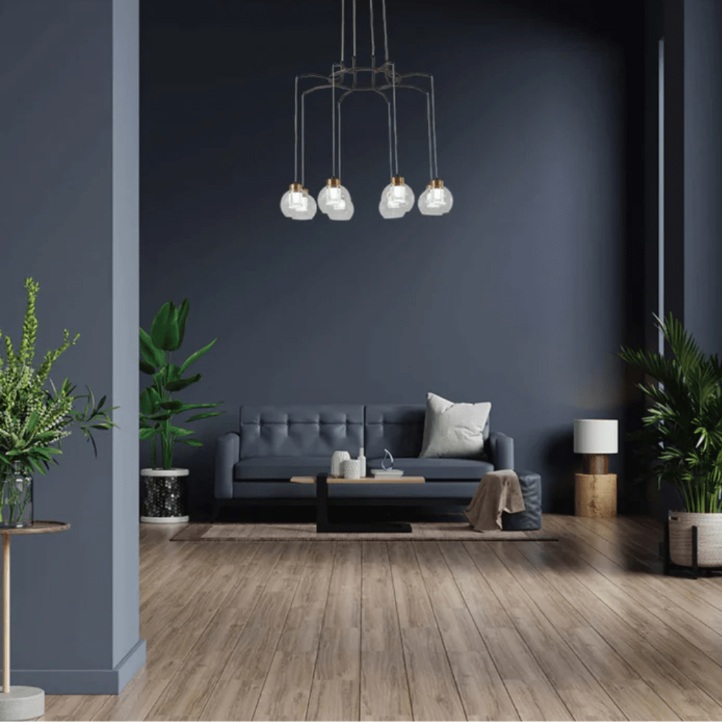 TKLD Pendant & Chandeliers Eleganza 8 Lamp Round Lumina Adjustable LED Chandeliers