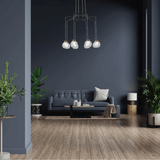 TKLD Pendant & Chandeliers Eleganza 8 Lamp Round Lumina Adjustable LED Chandeliers