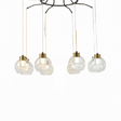 TKLD Pendant & Chandeliers Eleganza 8 Lamp Round Lumina Adjustable LED Chandeliers