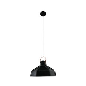 TKLD Pendant & Chandeliers Esagono Black Midi Maxi Metal E27 Pendant Ceiling Light - 355mm/410mm
