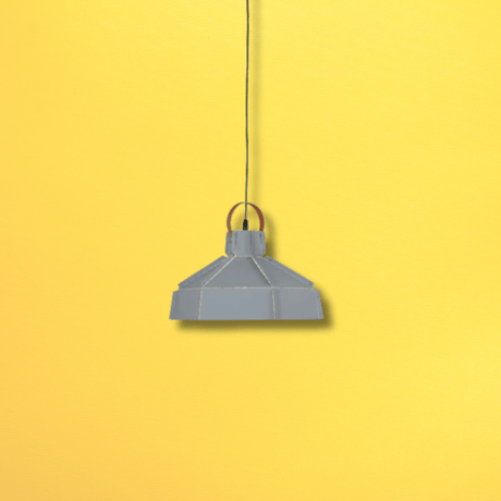 TKLD Pendant & Chandeliers Esagono Grey Midi Maxi Metal E27 Pendant Ceiling Light - 355mm/410mm