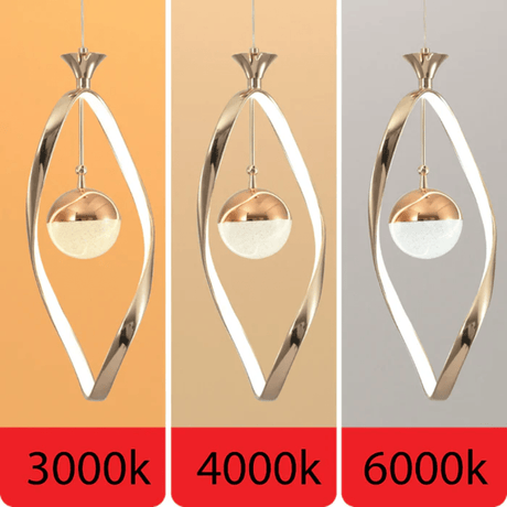 TKLD Pendant & Chandeliers Eternity Pearl Gold LED Pendant Ceiling Light
