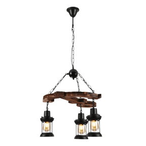 TKLD Pendant & Chandeliers Farmhouse Wood Marine Anchor Nautical Kitchen Island Chandelier Ceiling Light