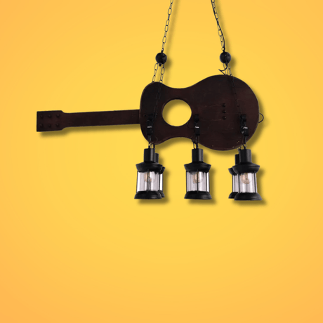 TKLD Pendant & Chandeliers Farmhouse Wood Marine Guitar Nautical Kitchen Island Chandelier Ceiling Light