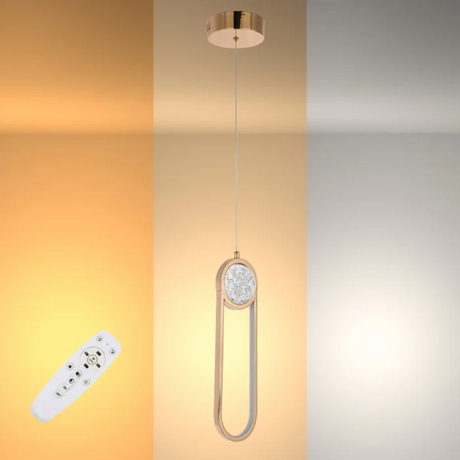 TKLD Pendant & Chandeliers Farrah Moon Pearl Narrow or Wide LED Pendant Light Gold