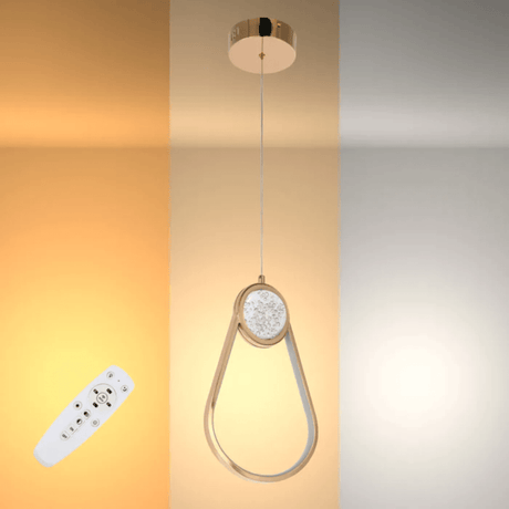 TKLD Pendant & Chandeliers Farrah Moon Pearl Narrow or Wide LED Pendant Light Gold