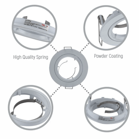 TKLD Ceiling Lights Fixed Diecast Aluminium Downlight - GU10