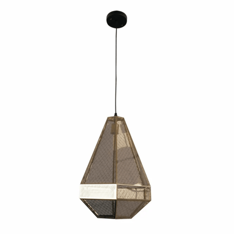 TKLD Pendant & Chandeliers Gold Metal Polyhedral Pendant Ceiling Light E27 - D230mm/D300mm