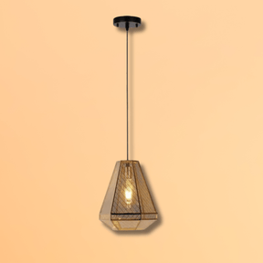 TKLD Pendant & Chandeliers Gold Metal Polyhedral Pendant Ceiling Light E27 - D230mm/D300mm