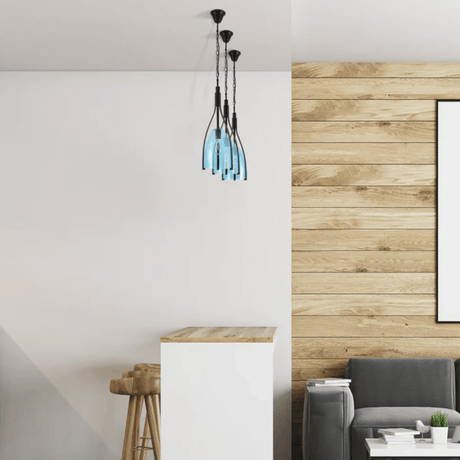 TKLD Pendant & Chandeliers Havana Bell Yellow or Blue Glass Pendant Light