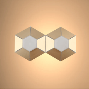 TKLD Wall & Sconce Lights Honeycomb Gold Opal Contemporary Modern Wall Light
