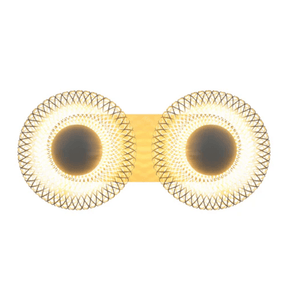 TKLD Wall & Sconce Lights Industrial 2 Lamp Chic Halo Wall Sconce Light