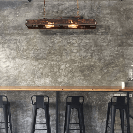 TKLD Pendant & Chandeliers Iron Industrial Island Ceiling Chandelier Light 4xE27
